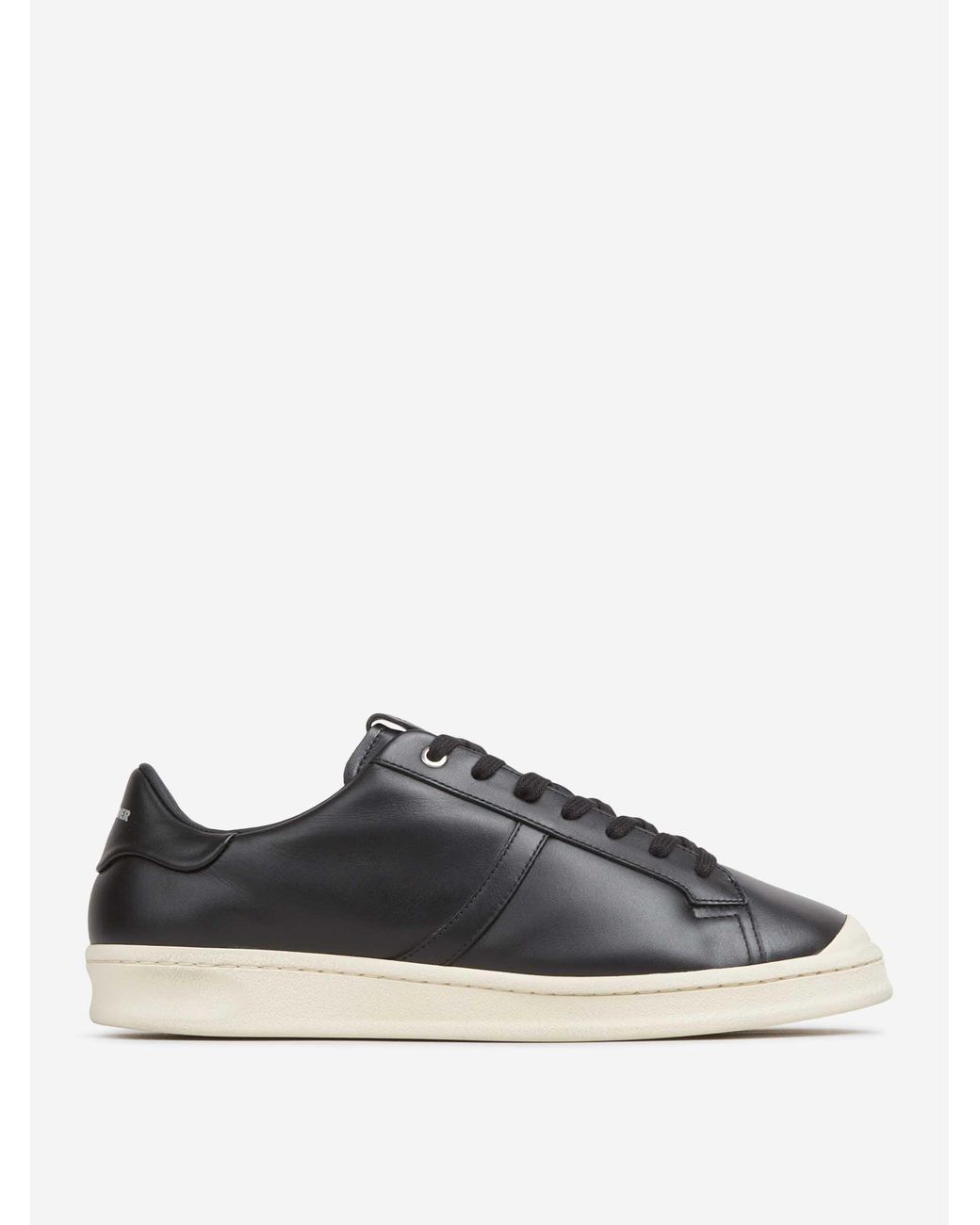 Jil Sander Black Leather Sports Shoes for men