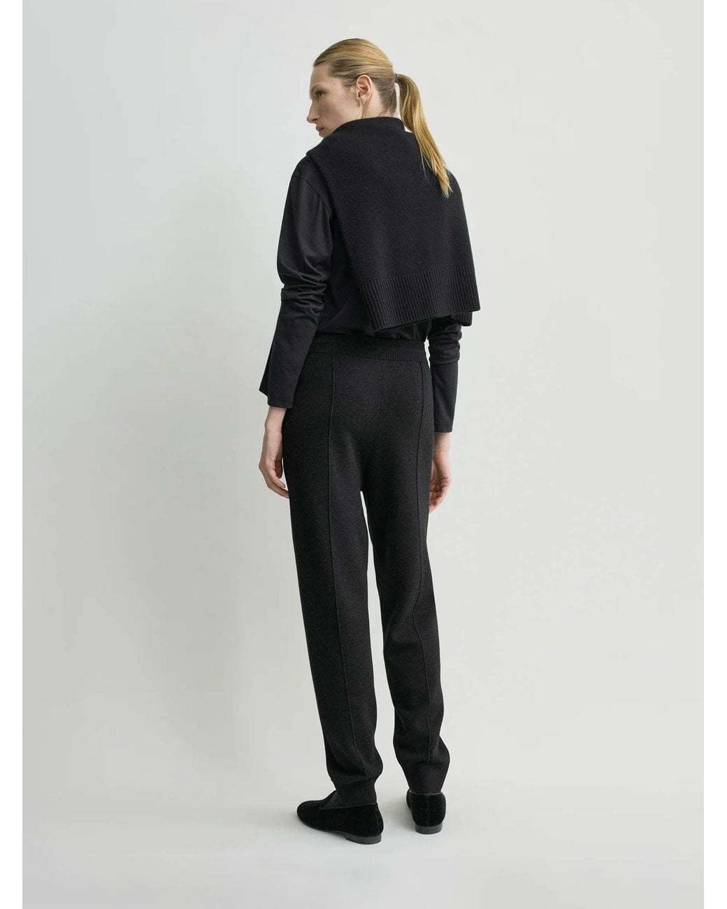 Totême Black Knit Pants