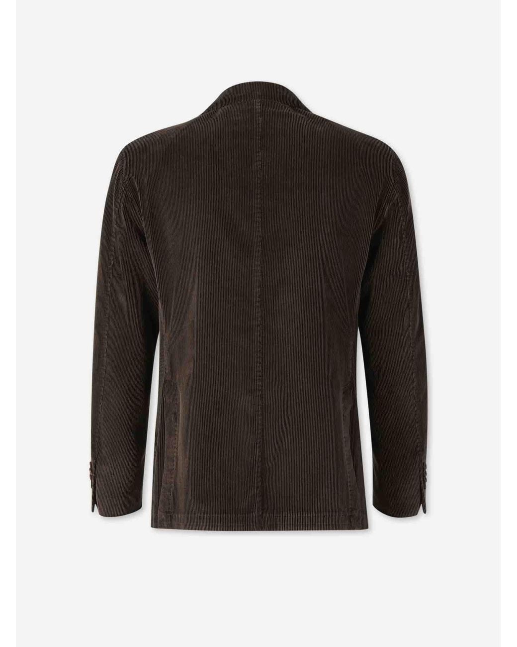 Santa Eulalia Black Blazer Straight Corduroy for men