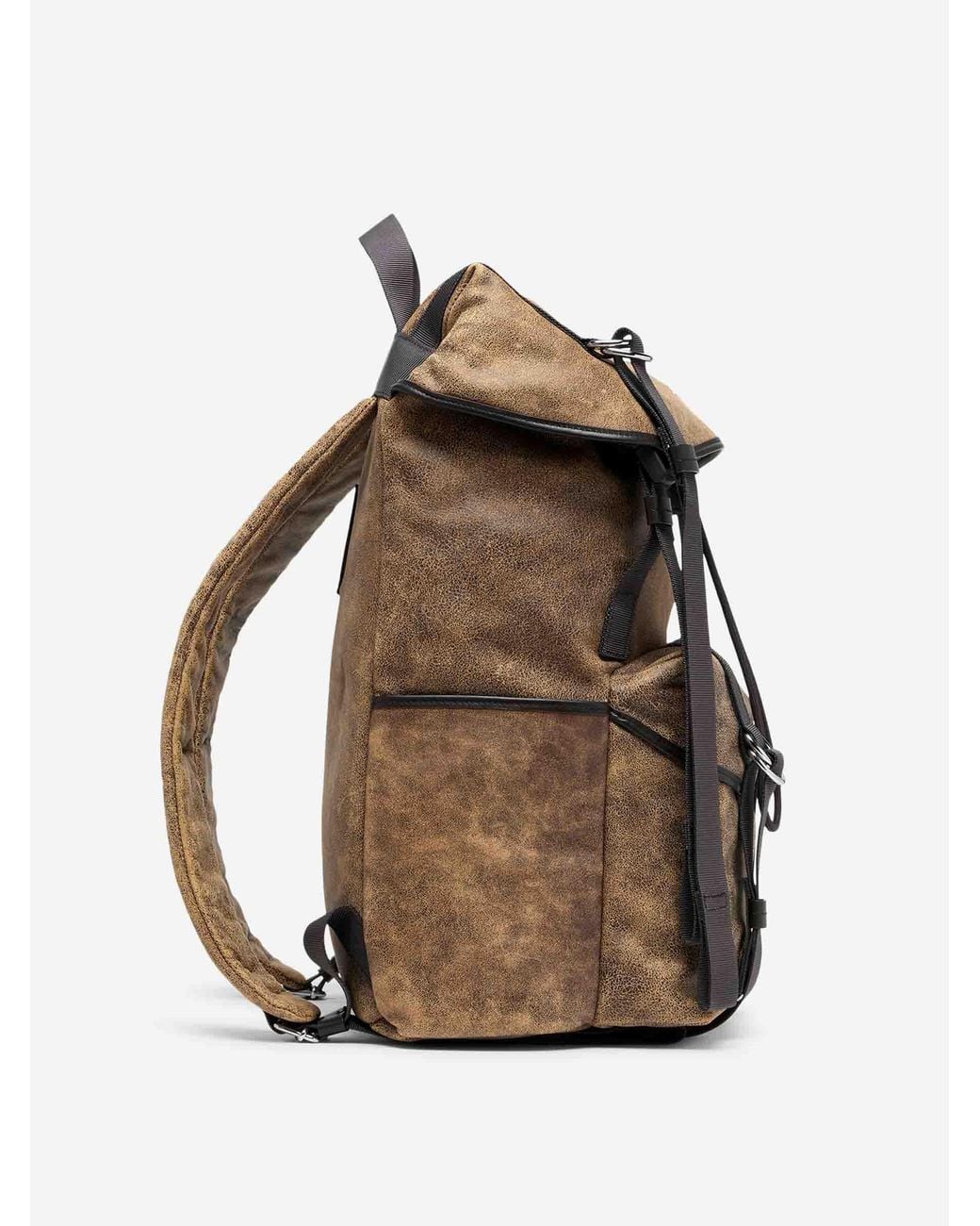 Maison Margiela Brown Medium High Tech Backpack for men