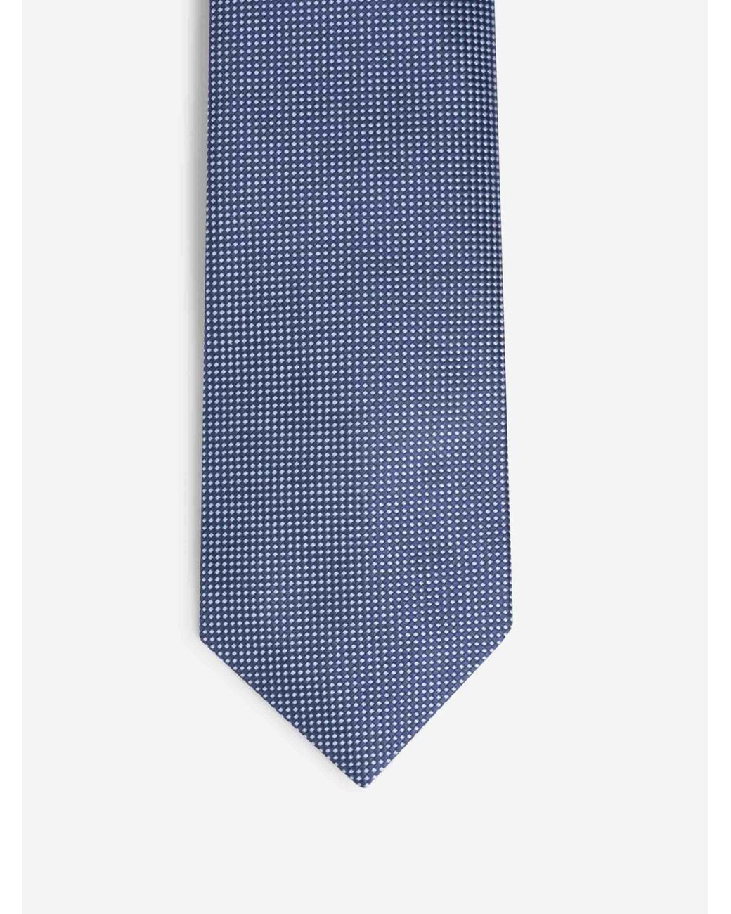 Corbata Texturizada Seda Petronius de hombre de color Blue