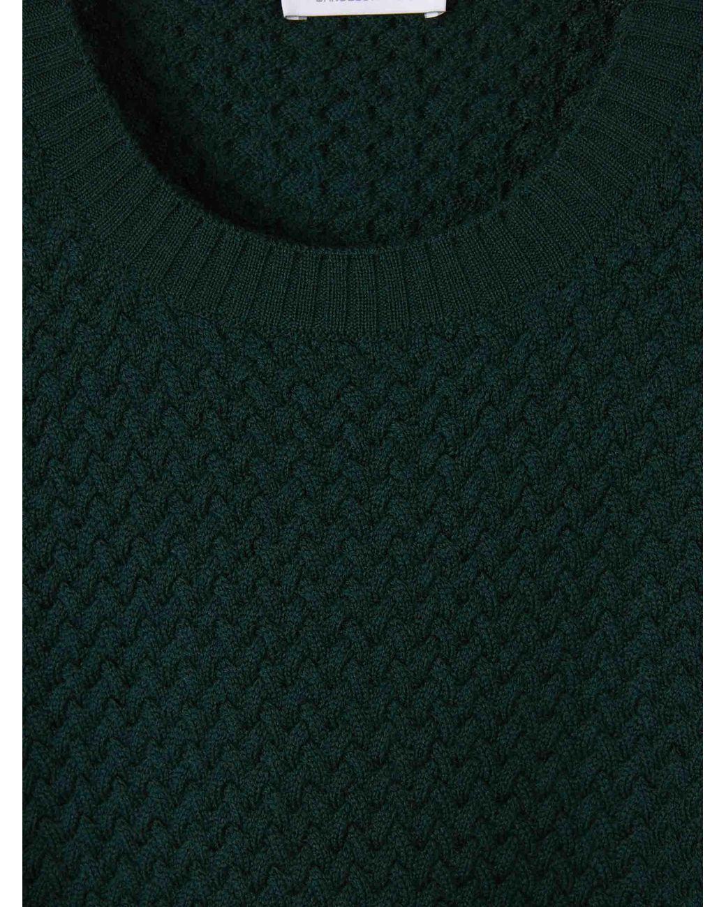 Santa Eulalia Green Braided Effect Sweater for men