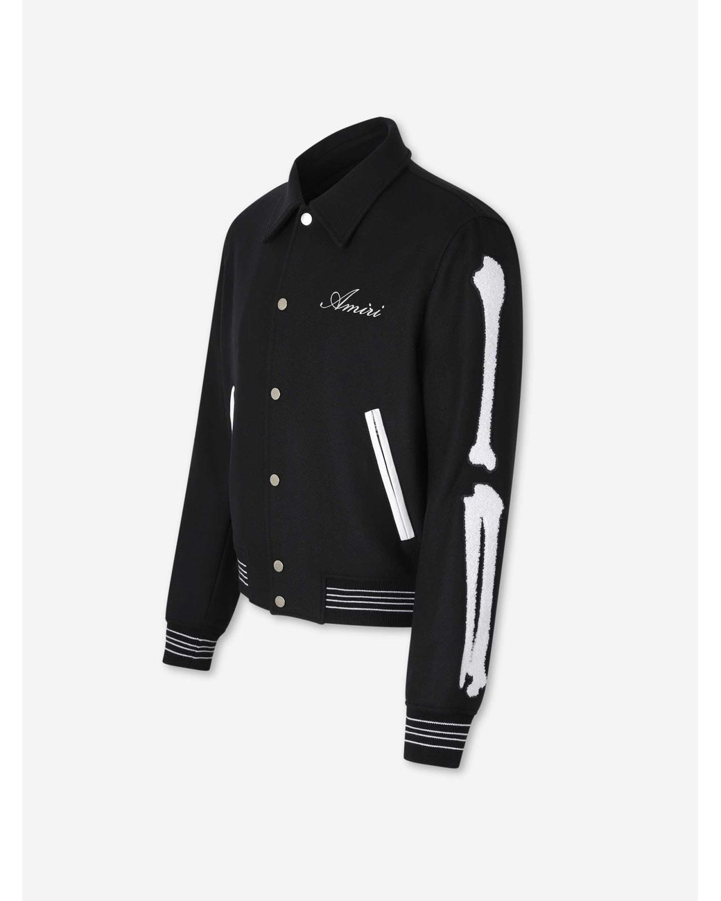 Amiri Black Skel Bomber Jacket for men