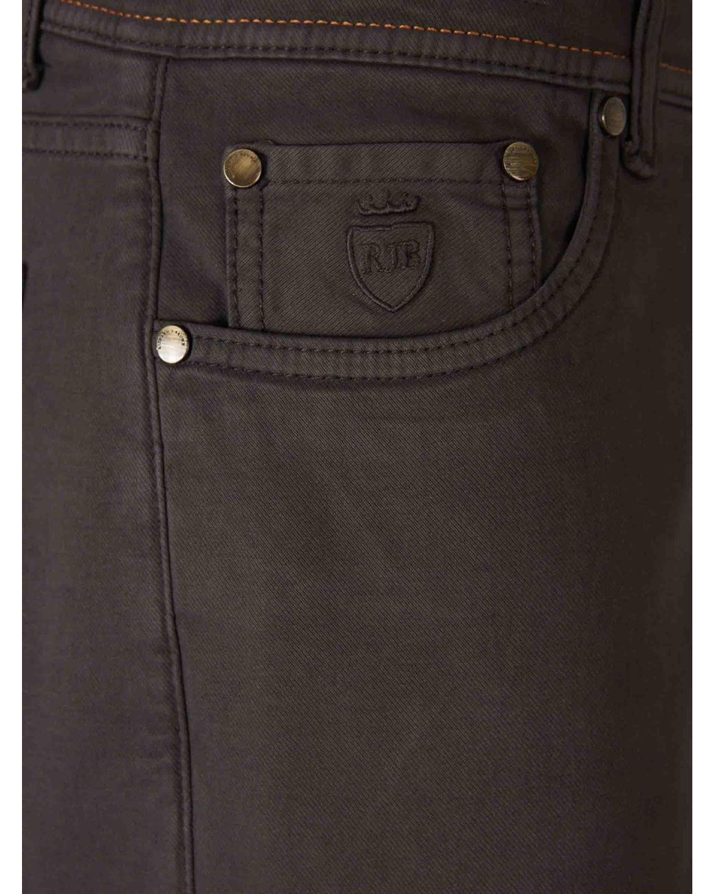 richard j. brown Gray Milano Straight Leg Trousers for men