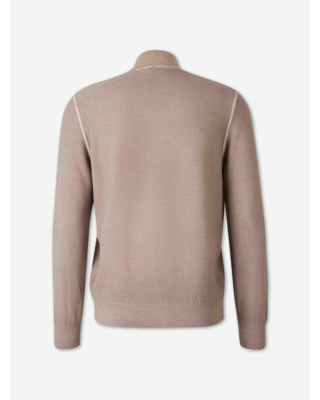 Santa Eulalia Natural High Neck Cardigan for men