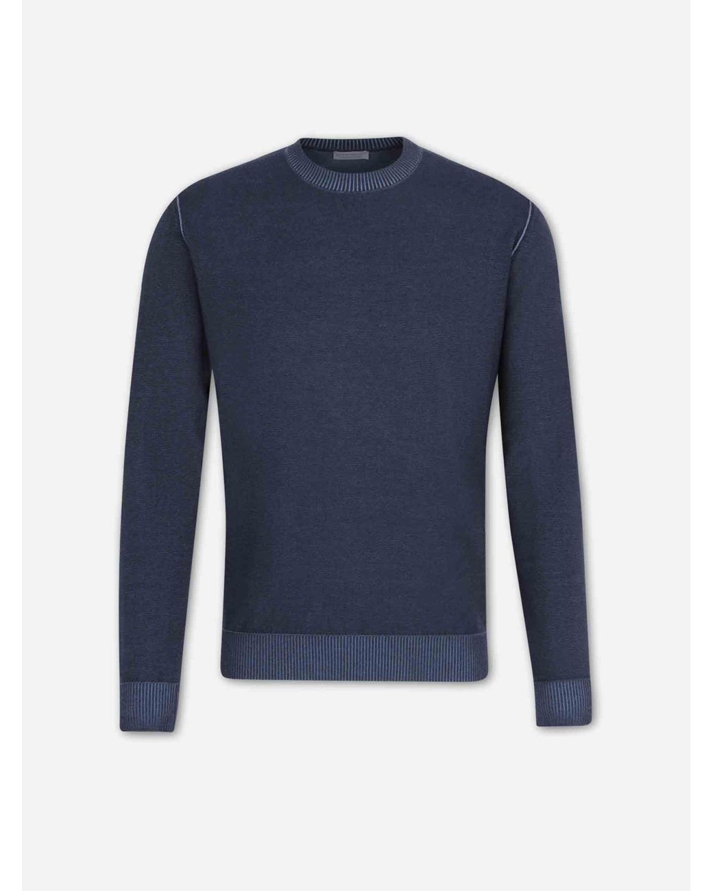 Santa Eulalia Blue Fine Knit Sweater for men