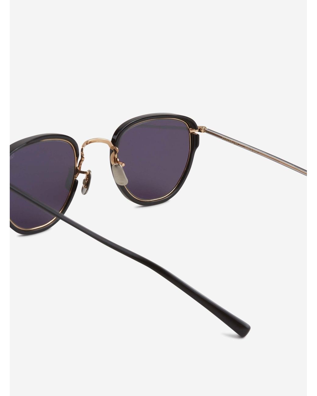 Eyevan 7285 Black Round Sunglasses for men