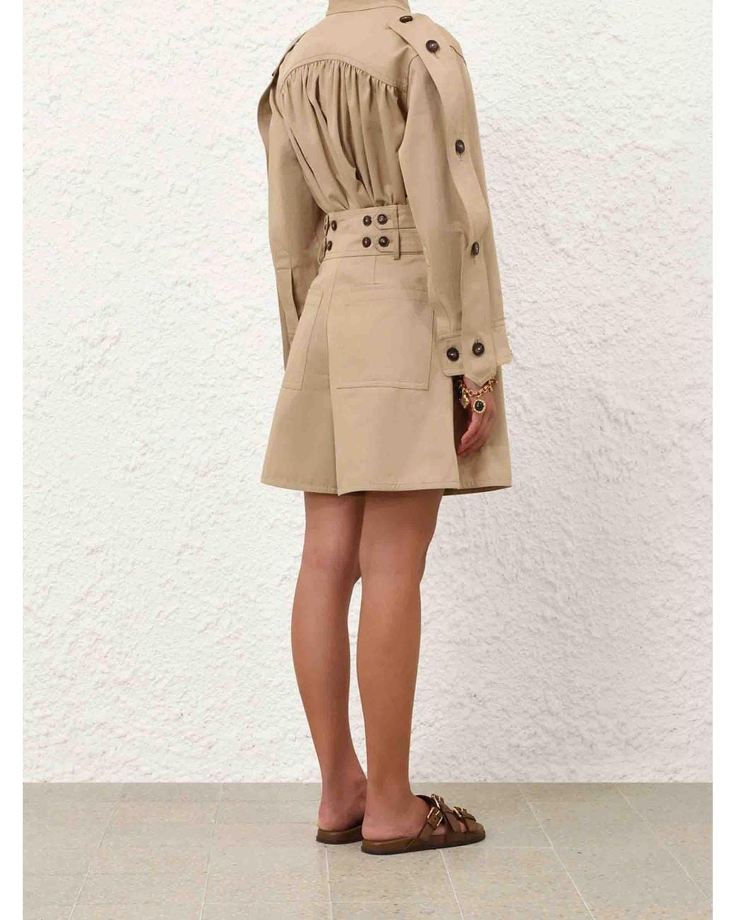 Zimmermann Natural Cargo Rebellion Shorts