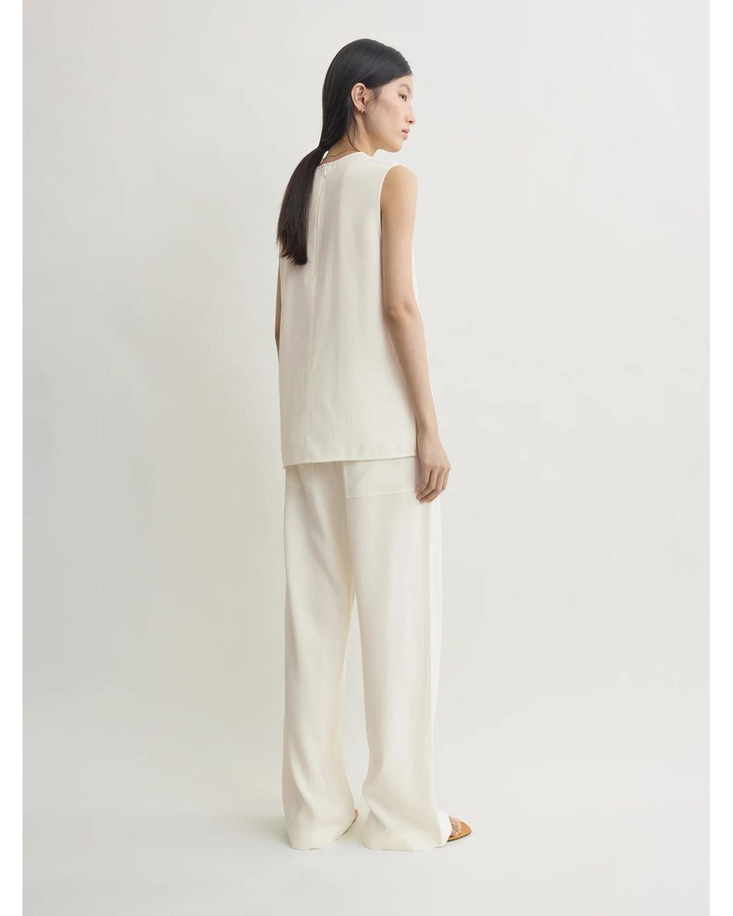 Totême White Sleeveless Blouse