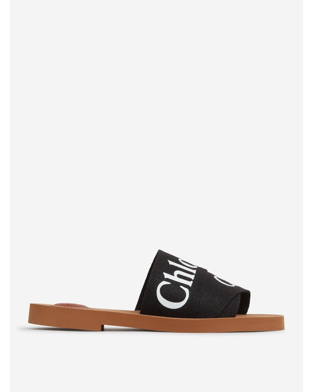 Chloé White Holzige Maultiere