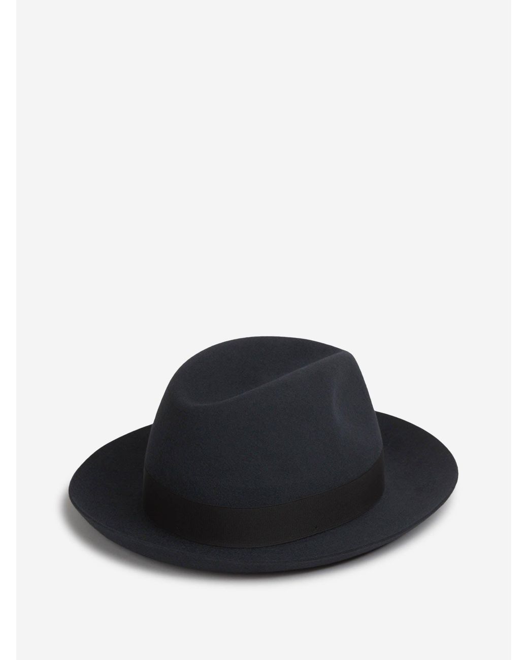Borsalino Black Rabbit Fur Hat for men