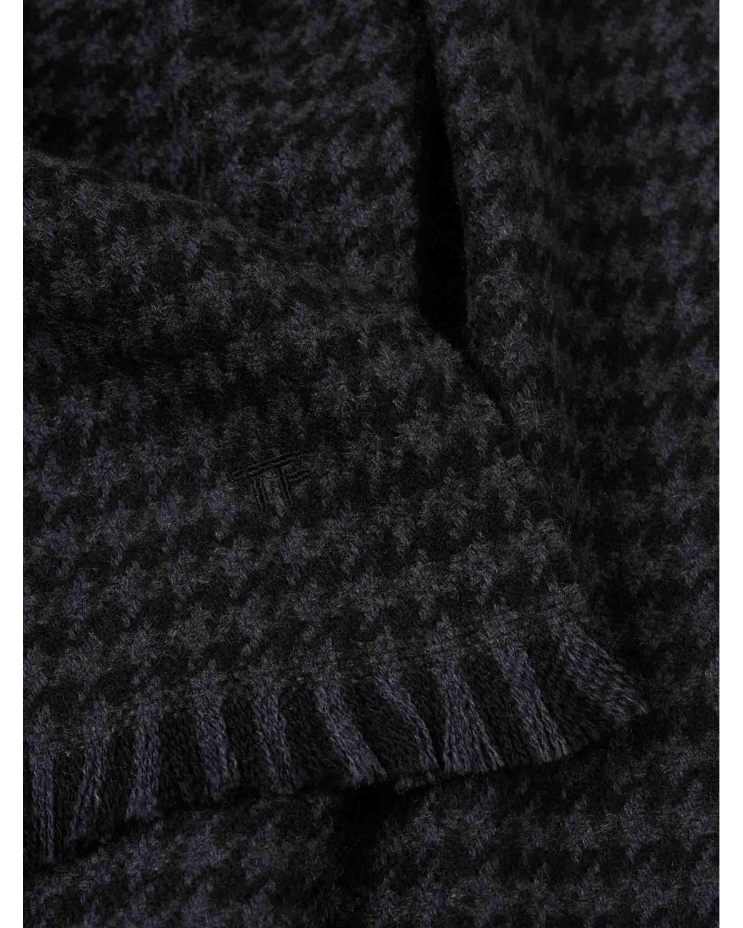 Tom Ford Black Cashmere Wool Scarf for men