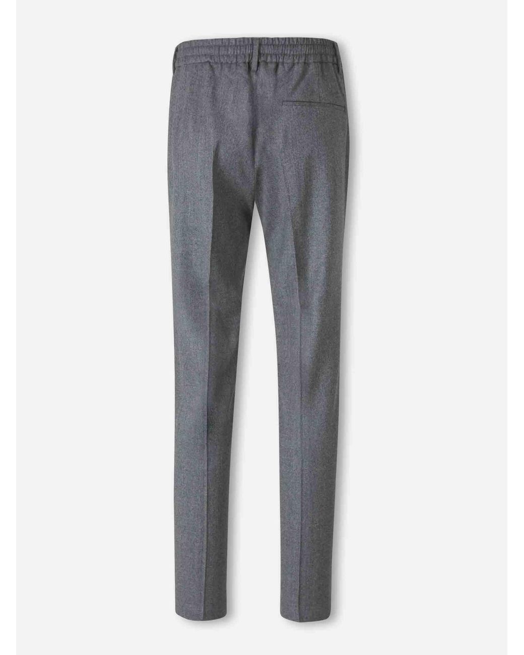 Santa Eulalia Gray Elastic Waist Trousers for men