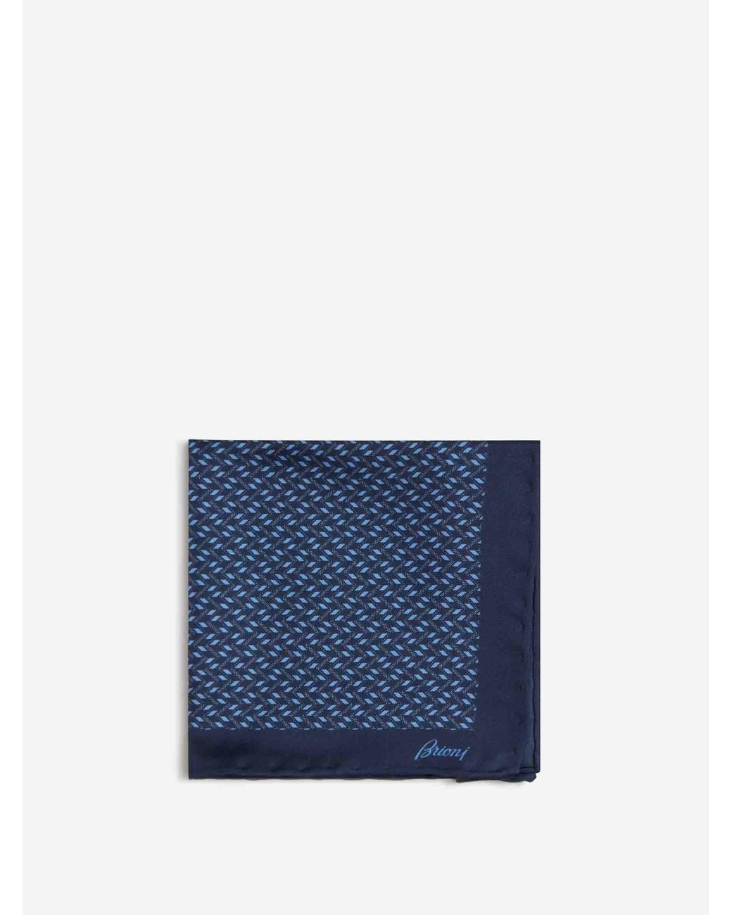 Pochette Seda Brioni de hombre de color Blue