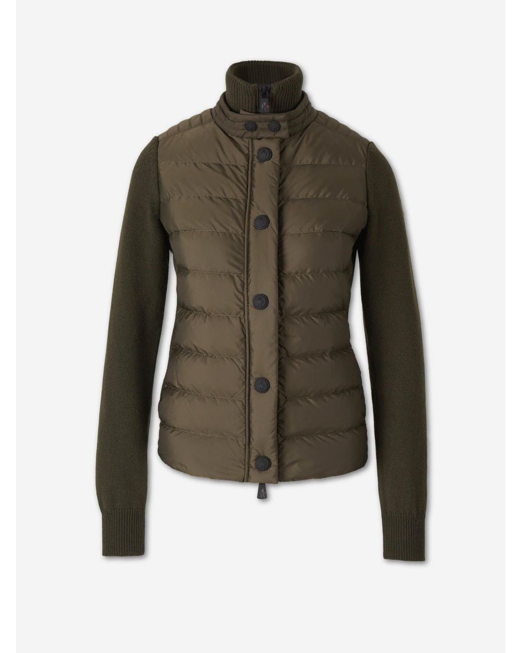 Moncler Green Quilted Cardigan