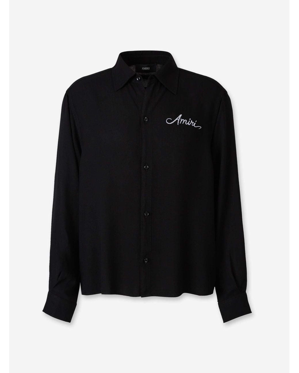 Amiri Black Viscose Casual Shirt for men