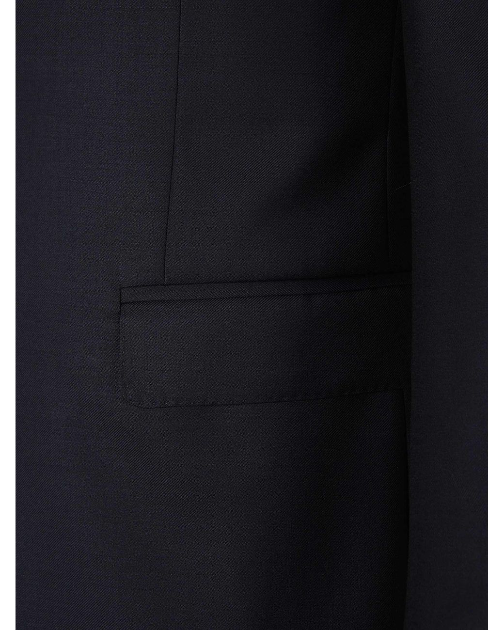 Canali Blue Wool Straight Suit for men