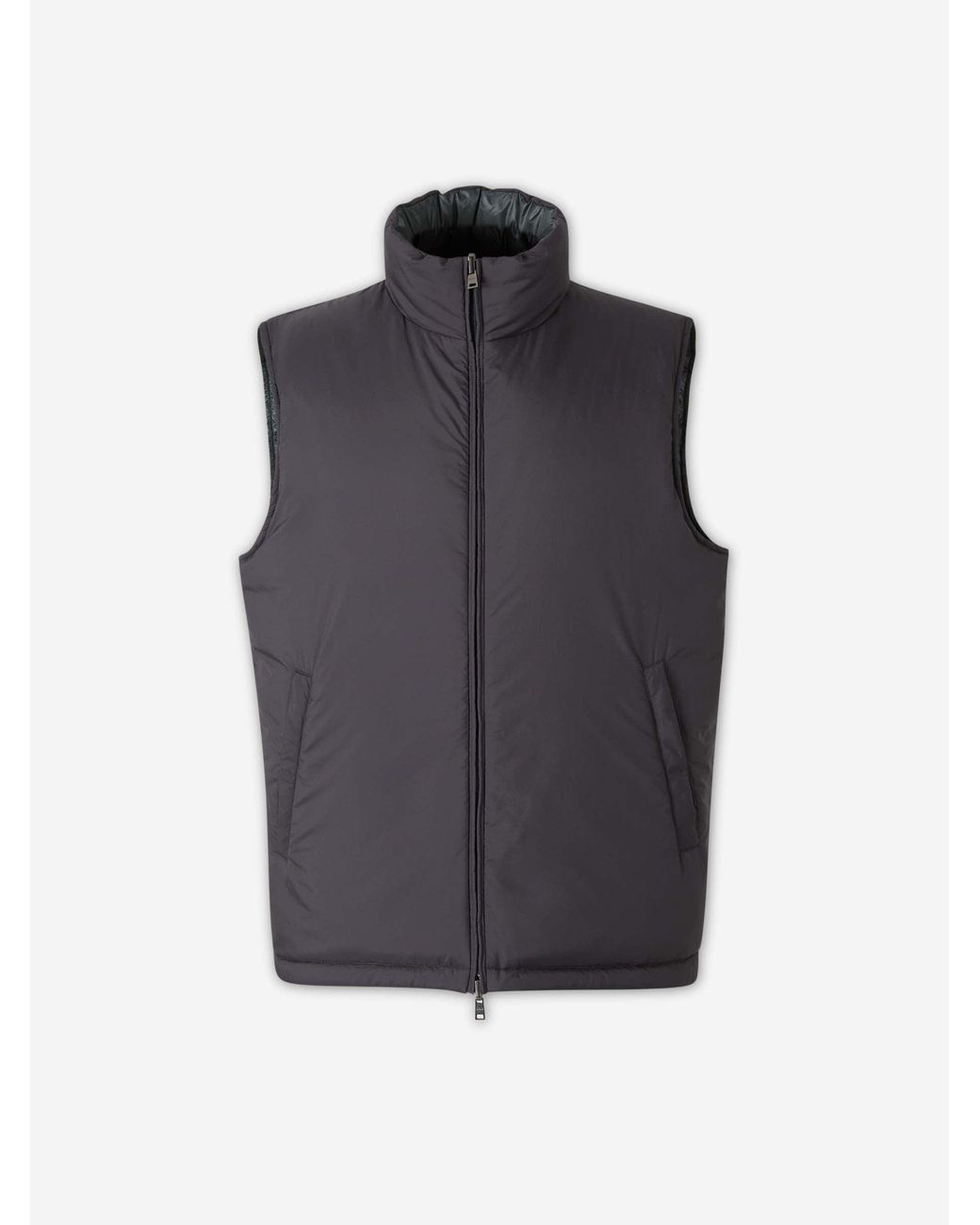 Herno Blue Polyamide Down Vest for men
