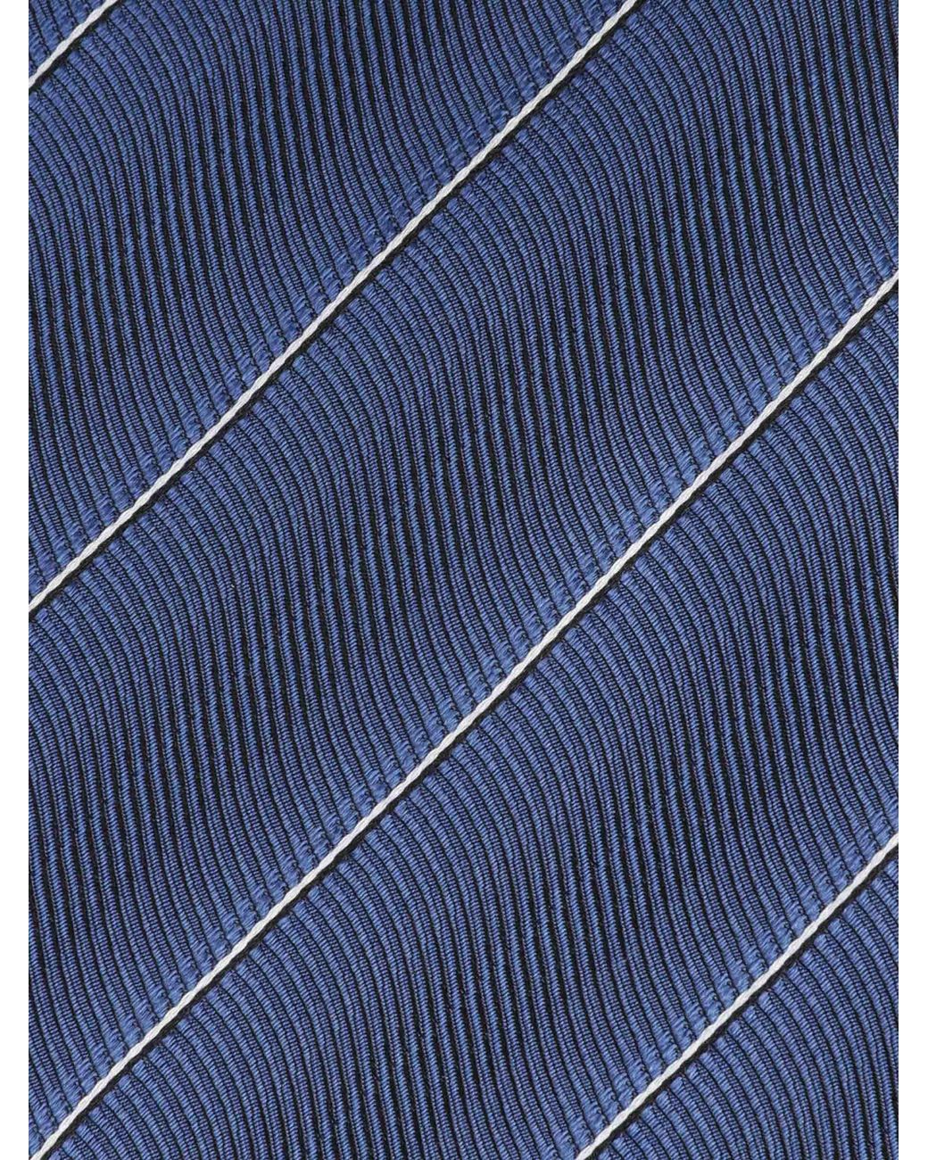 Tom Ford Krawatte Mit Diagonalen Streifen in Blue für Herren