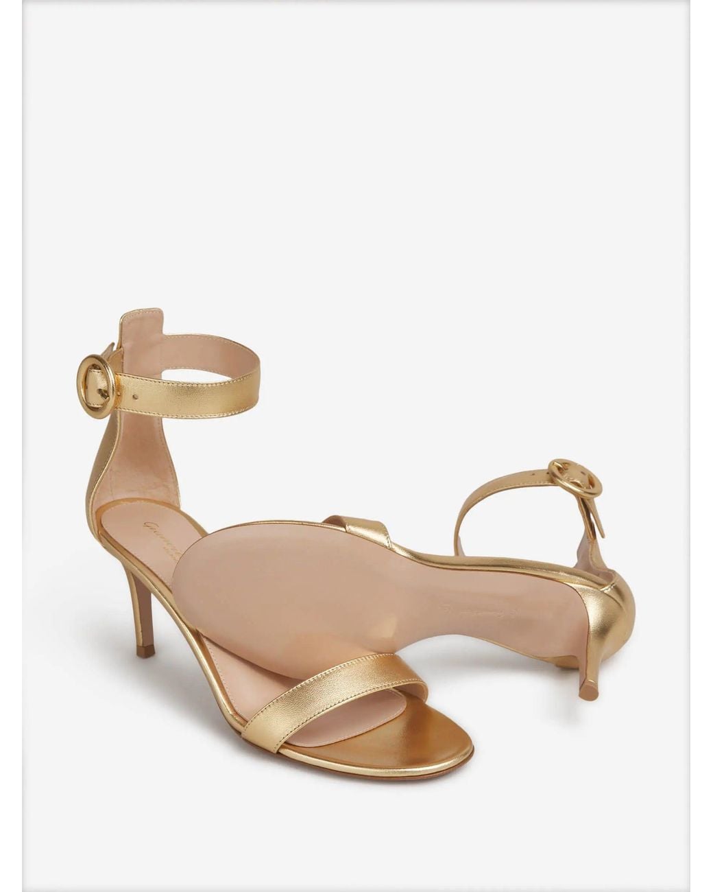 Gianvito Rossi Natural Portofino Heeled Sandals