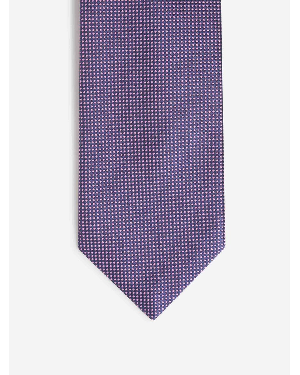 Petronius Purple Textured Silk Tie for men