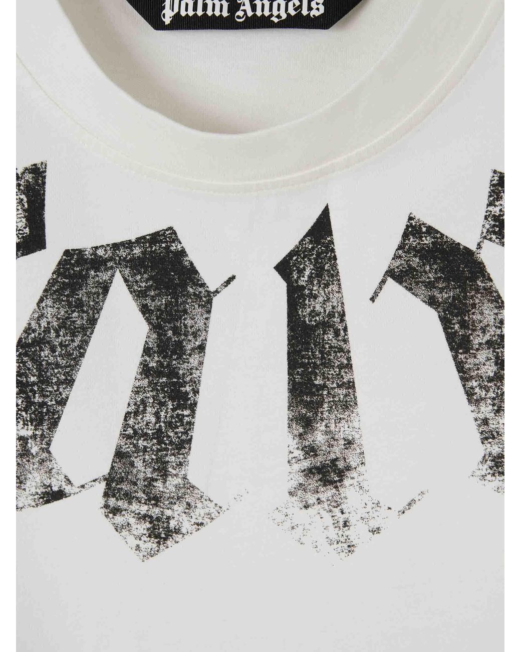 Palm Angels White Short Sleeve T-Shirt for men