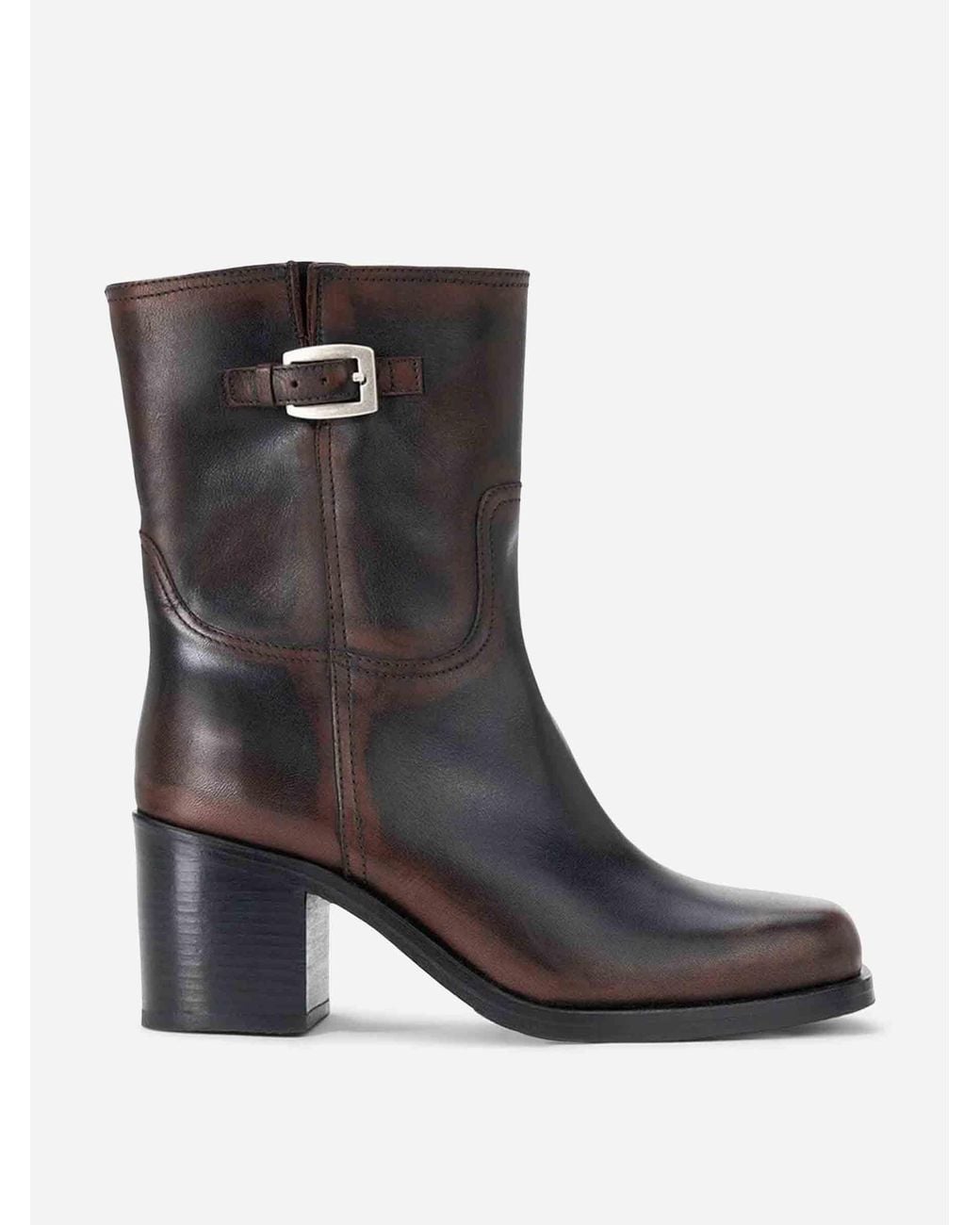 Staud Black Brooklyn 75Mm Leather Ankle Boots