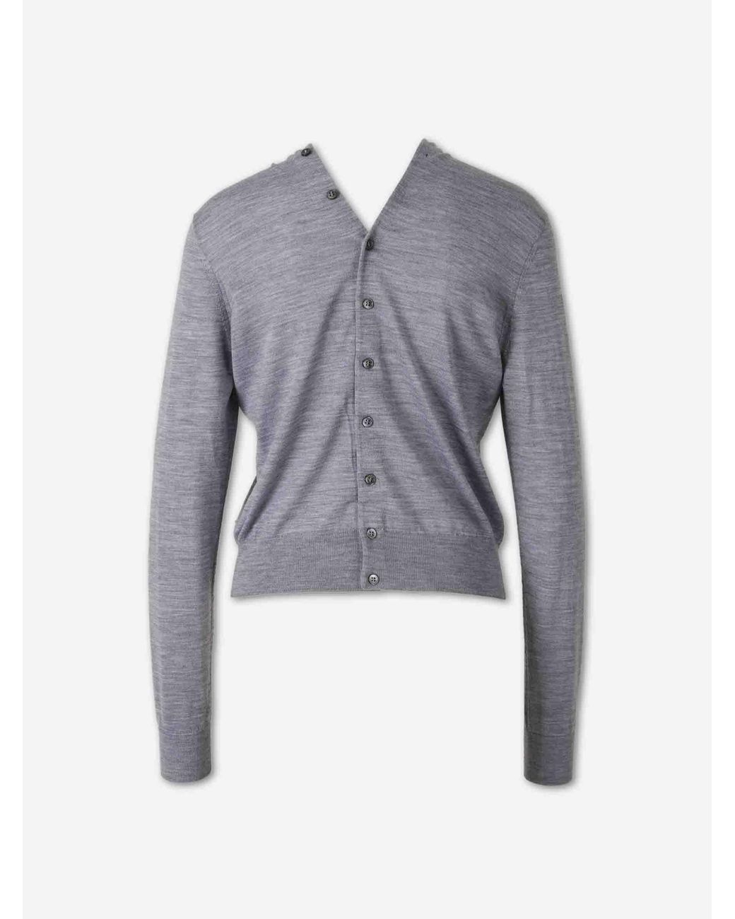 Alexander Wang Blue Fine Wool Cardigan