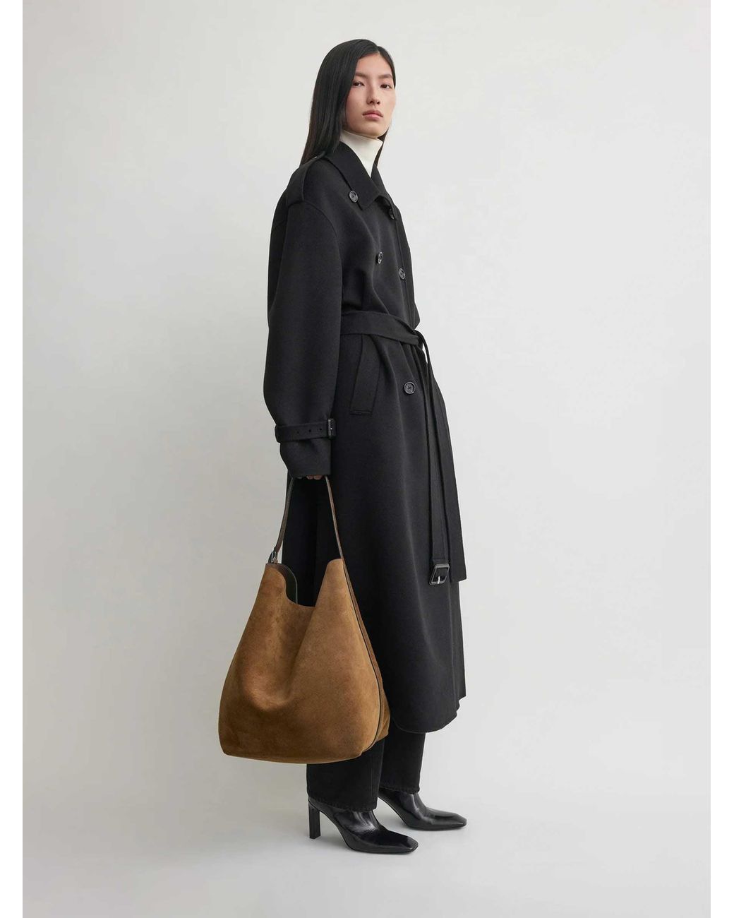 Totême Brown Maxi Shoulder Bag