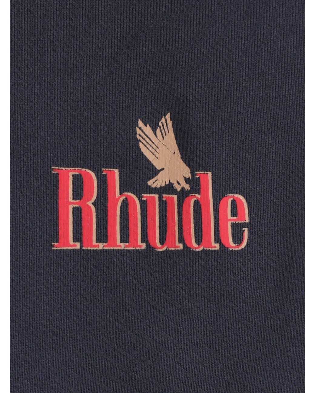 Sudadera Logo Algodón Rhude de hombre de color Blue