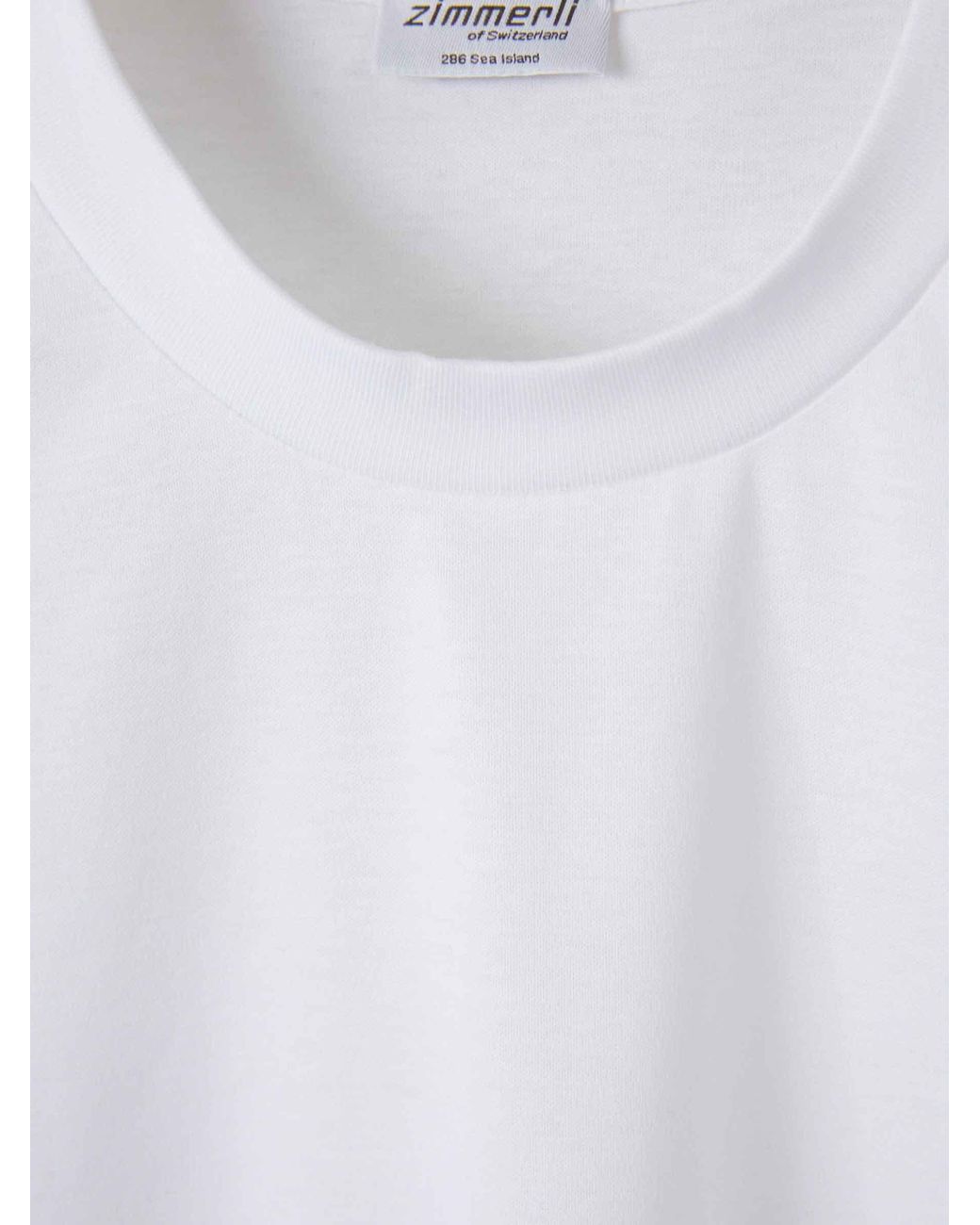 Zimmerli of Switzerland White Round Neck T-Shirt for men