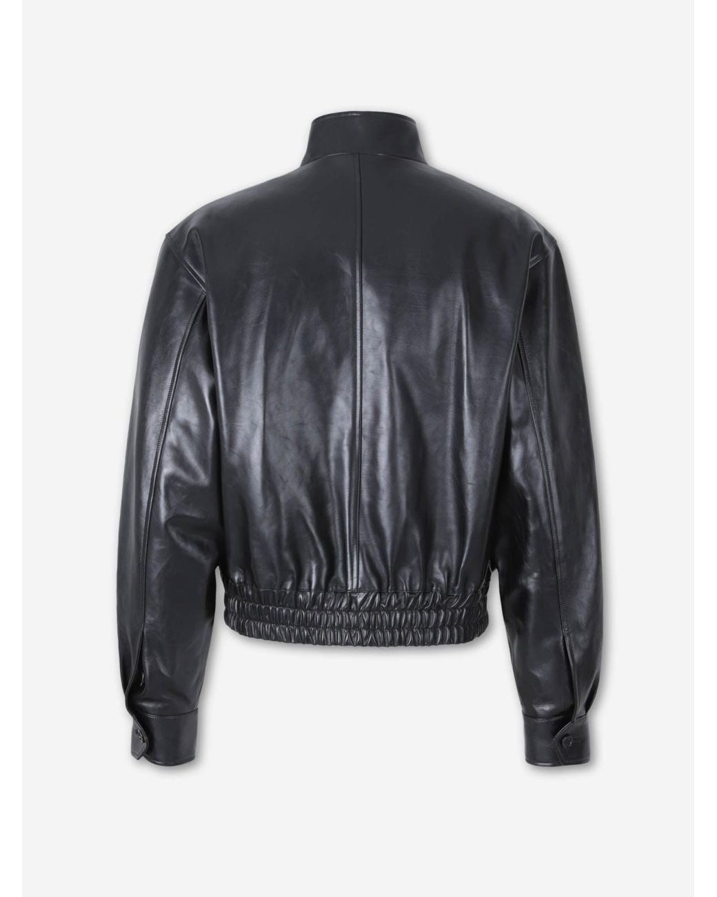 Jil Sander Black Leather Jacket for men