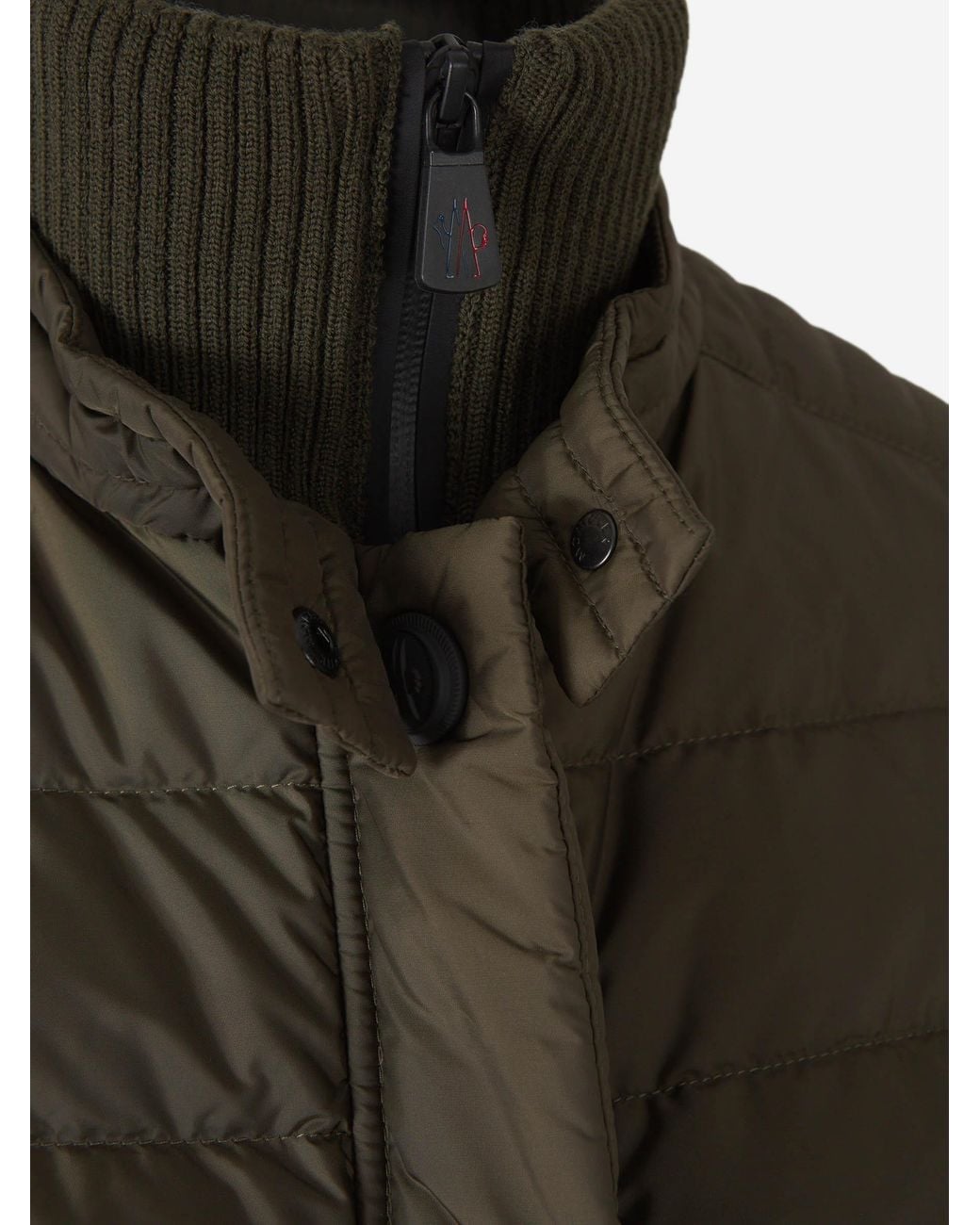 Moncler Green Quilted Cardigan