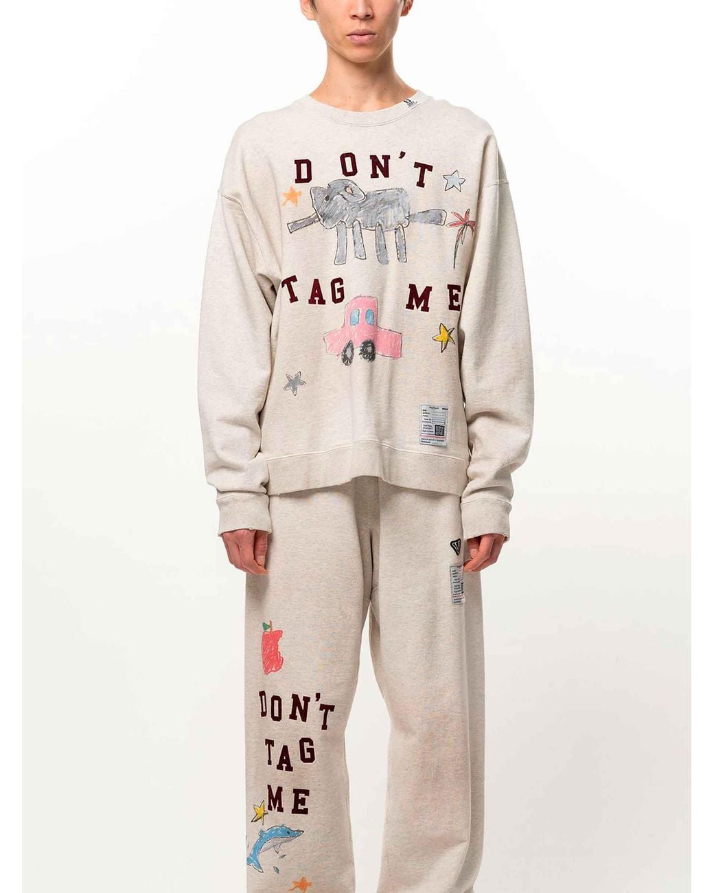 Maison Mihara Yasuhiro White Kids Doodle Sweatshirt for men