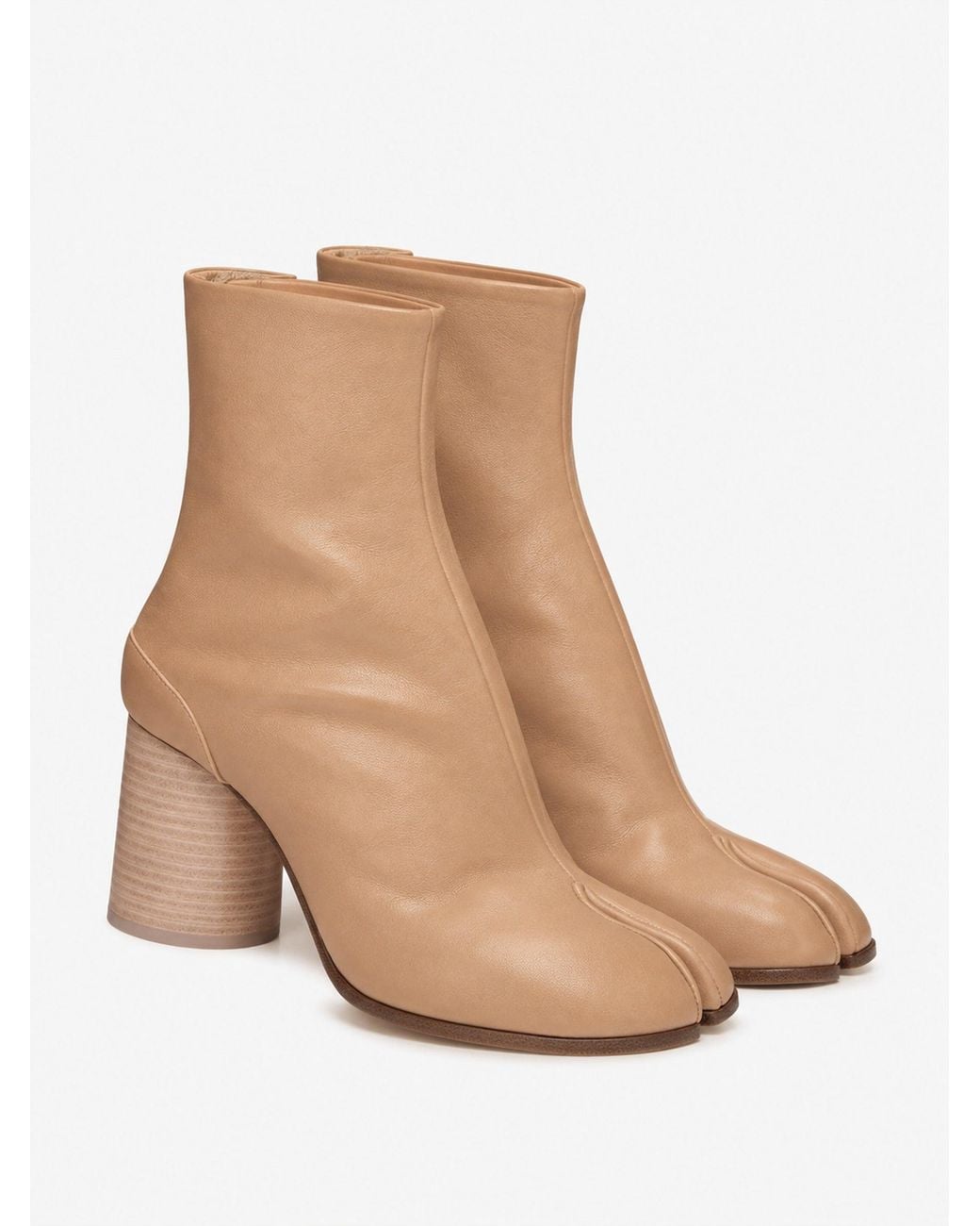 Maison Margiela Natural Tabi Leather Boots