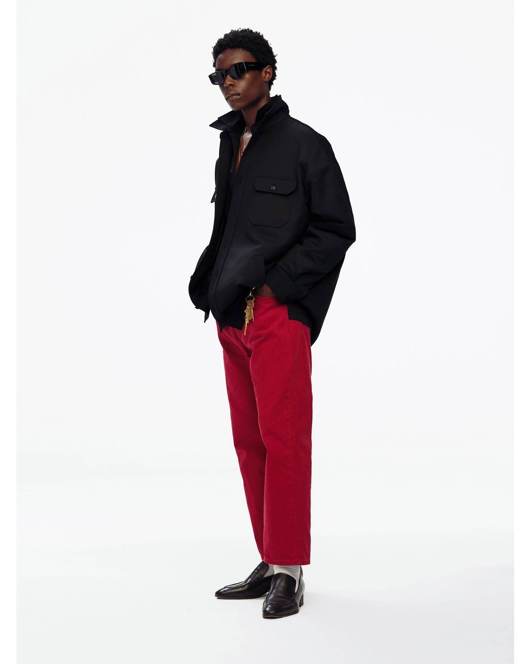 Willy Chavarria Black Casual Jacket for men