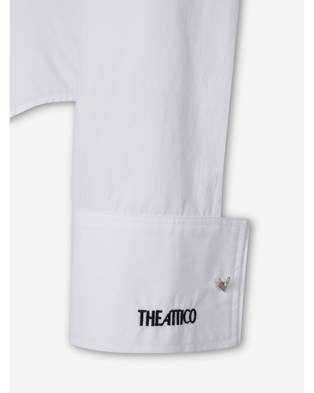 The Attico White Plain Cotton Shirt