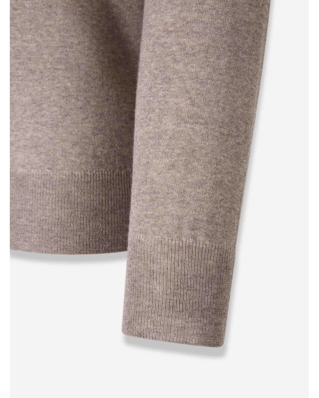Canali Gray High Neck Sweater for men