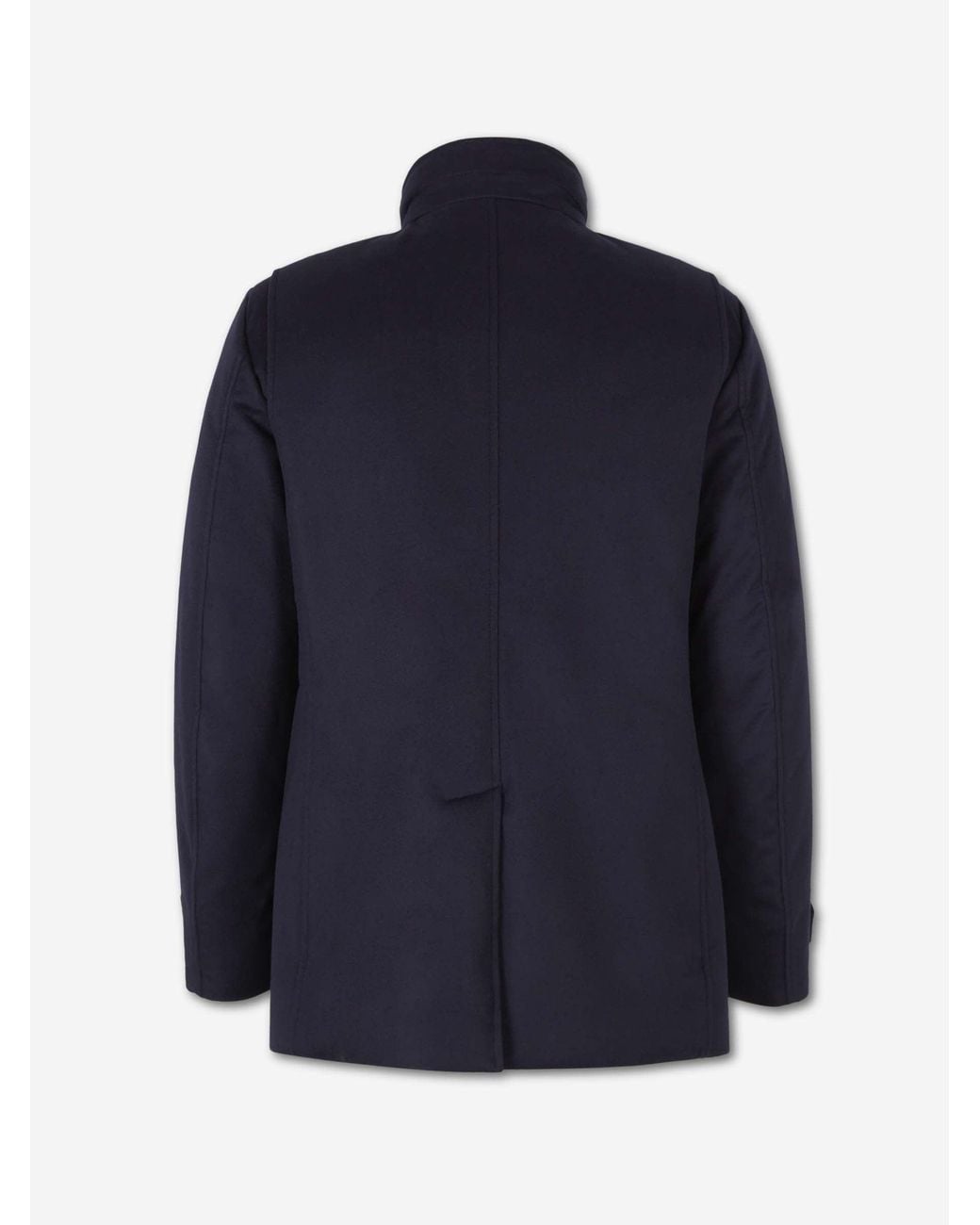Moorer Blue Long Coat for men