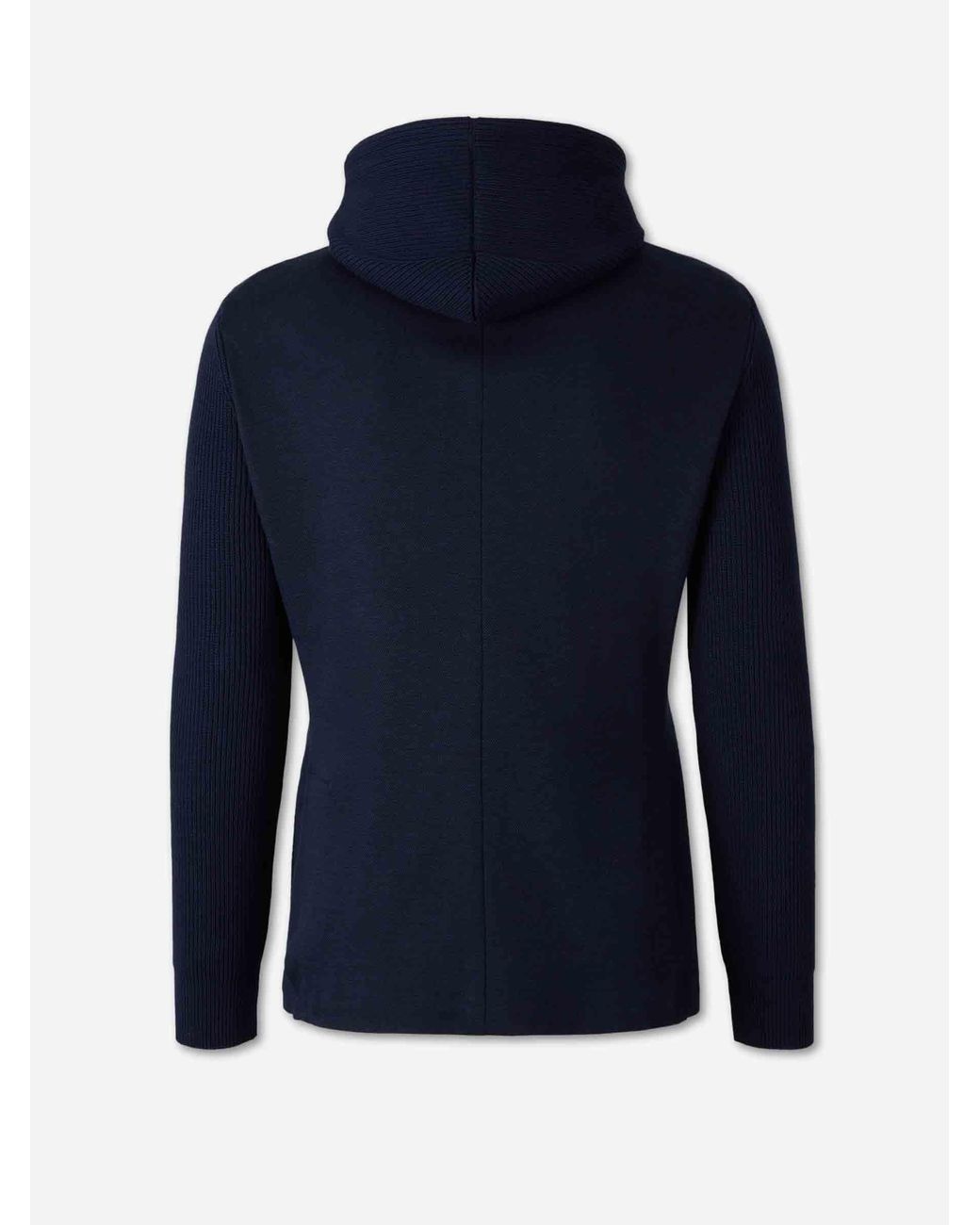 Gran Sasso Blue Blazer Hooded Knit for men