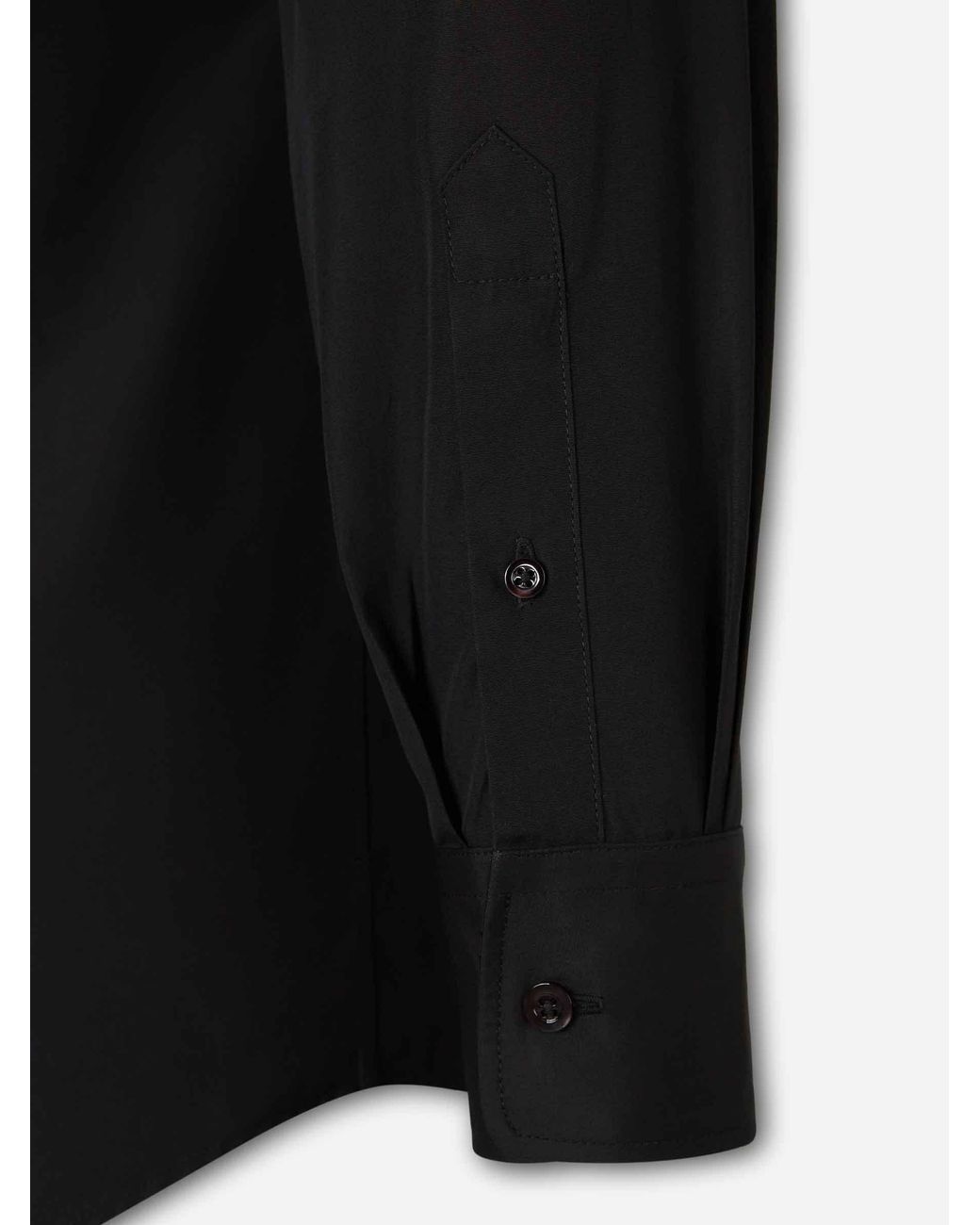 Maison Margiela Black Cupro Cotton Shirt for men
