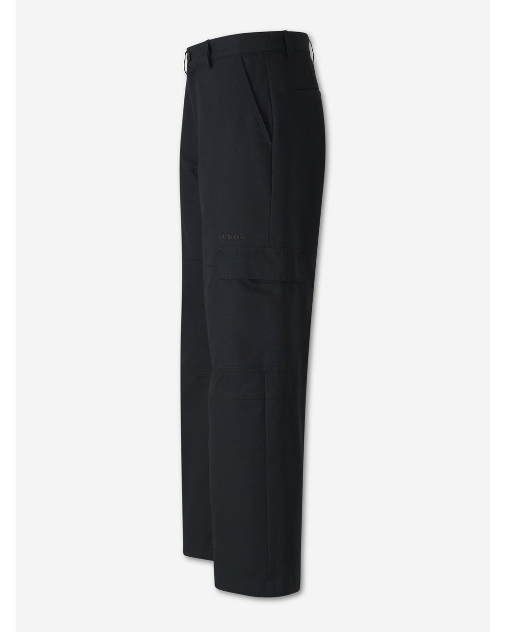 Balenciaga Blue Wide Leg Pants Cargo for men