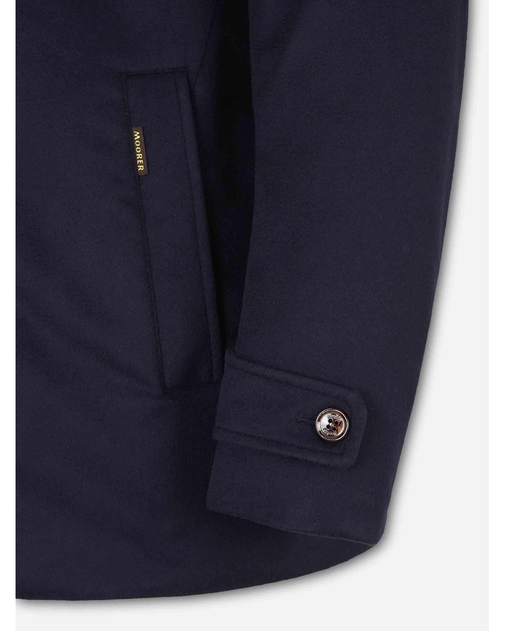 Moorer Blue Long Coat for men