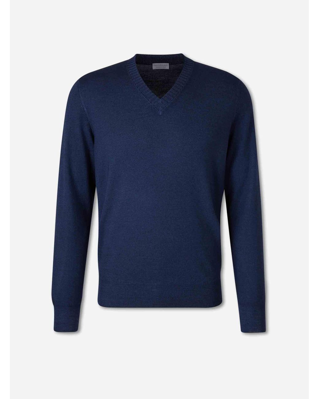 Santa Eulalia Blue V-Neck Sweater for men