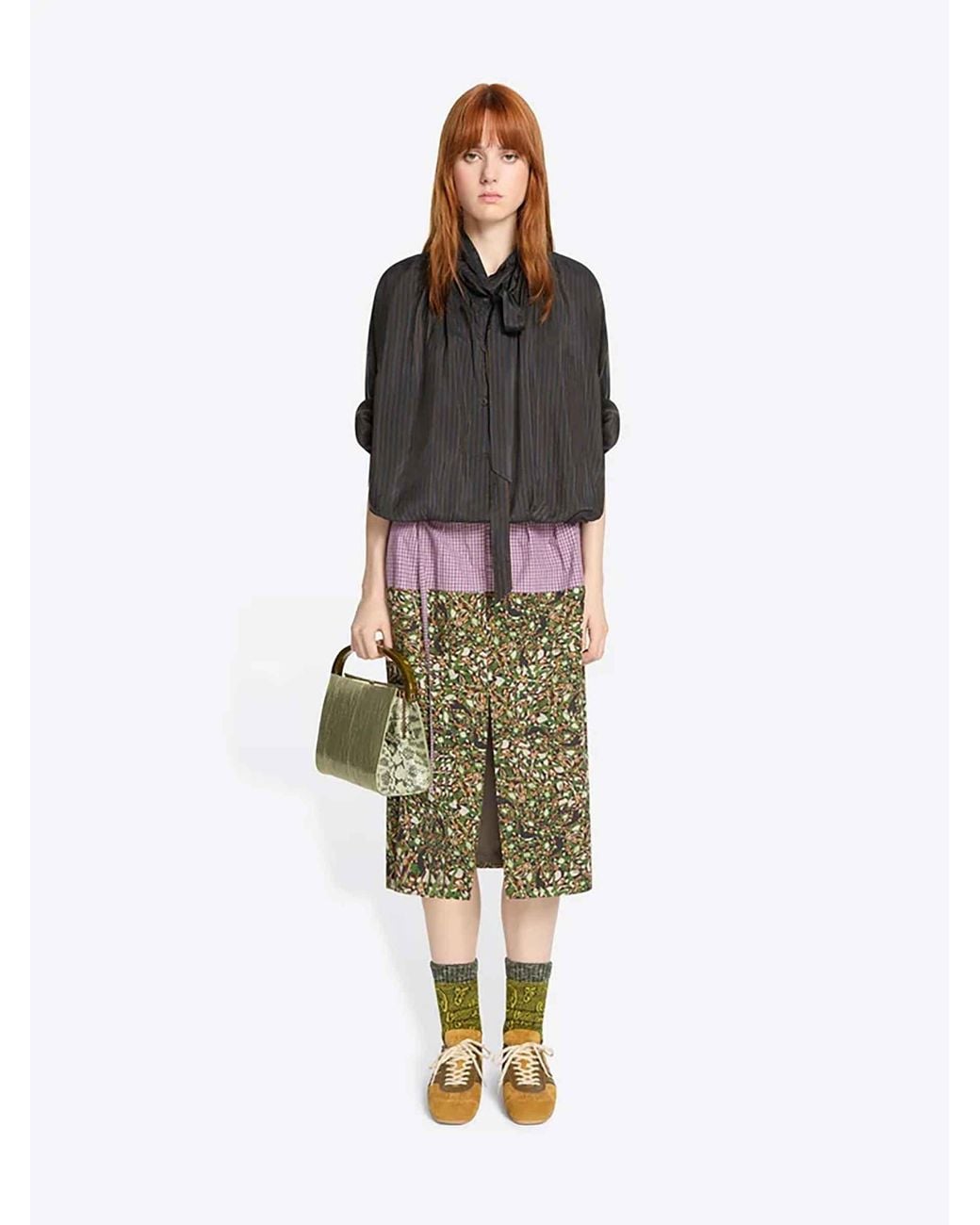 Dries Van Noten Brown Suede Sneakers
