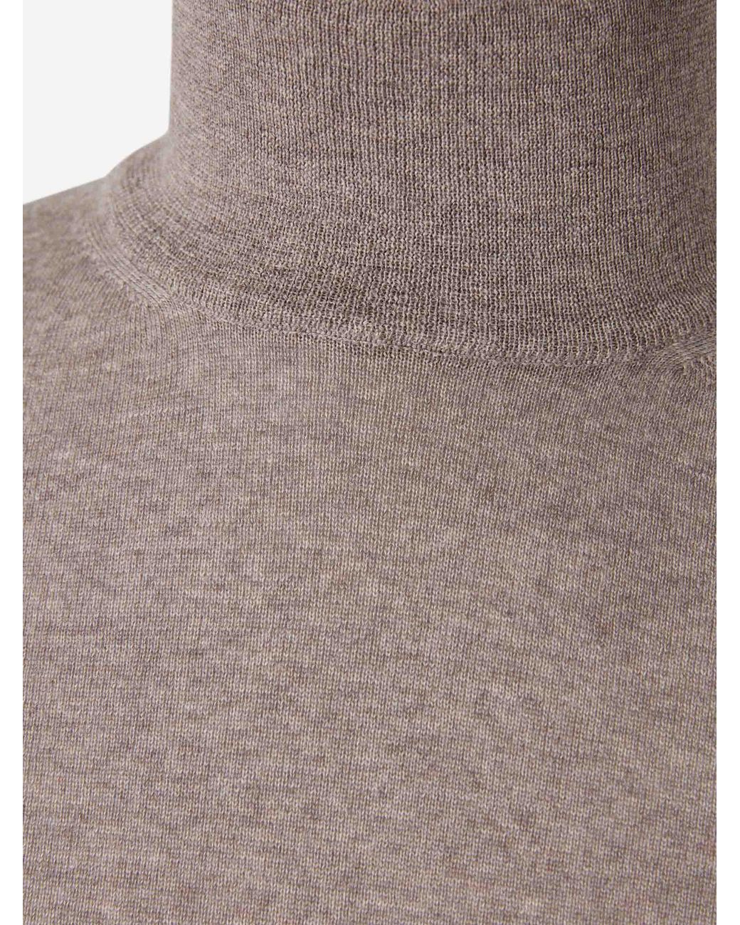Canali Gray High Neck Sweater for men