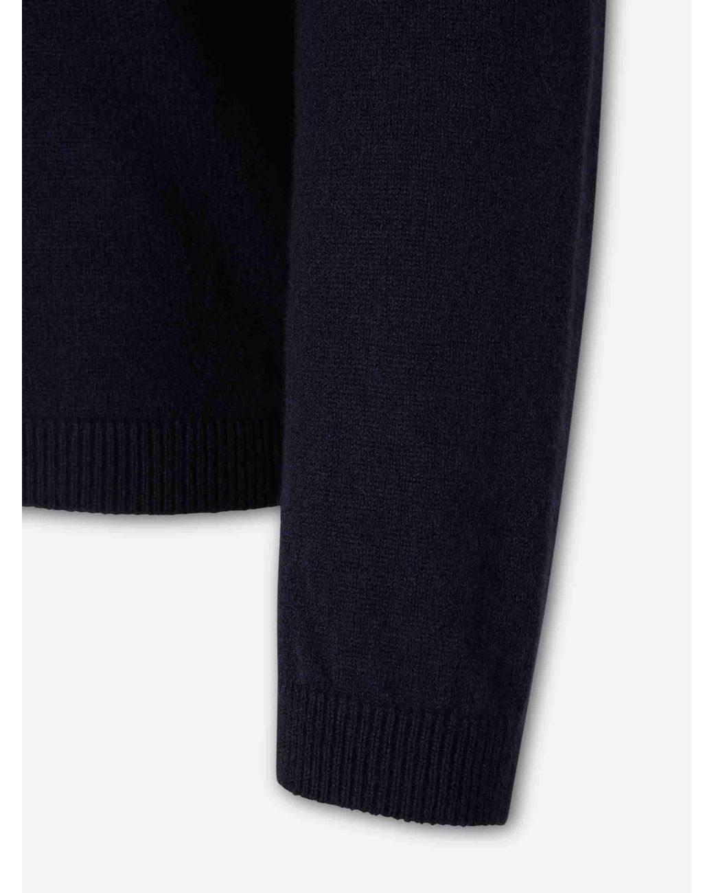 The Row Blue Polo Neck Sweater for men