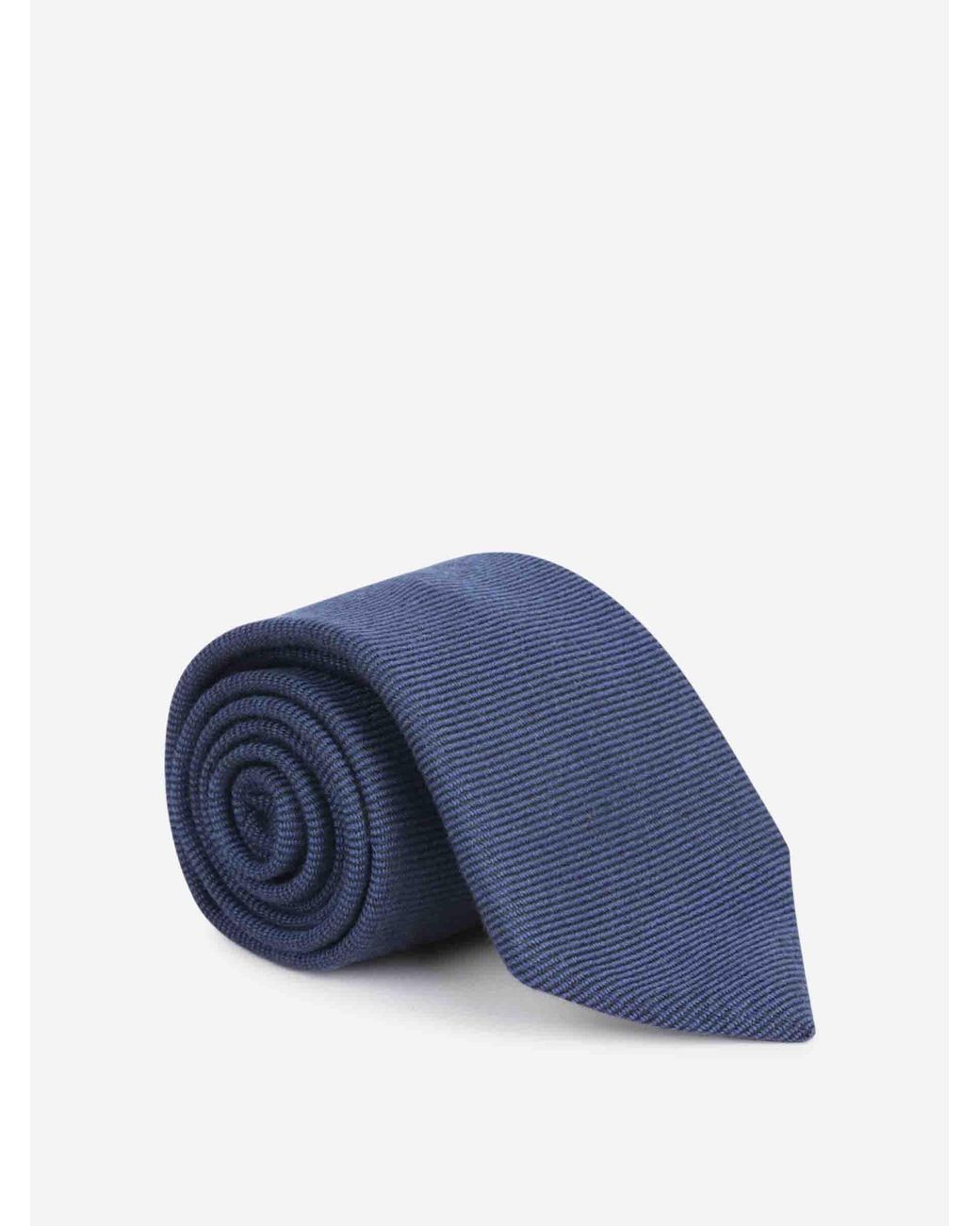 Corbata Seda Texturizada Bigi por Santa Eulalia de hombre de color Blue