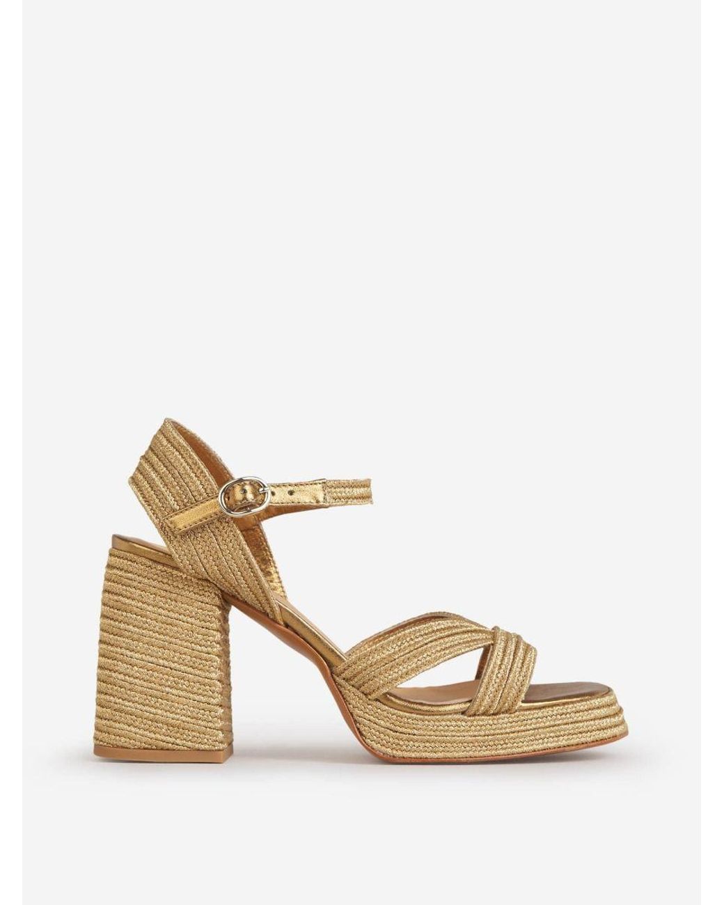 Castañer Valle Platform Sandals in Natural Lyst