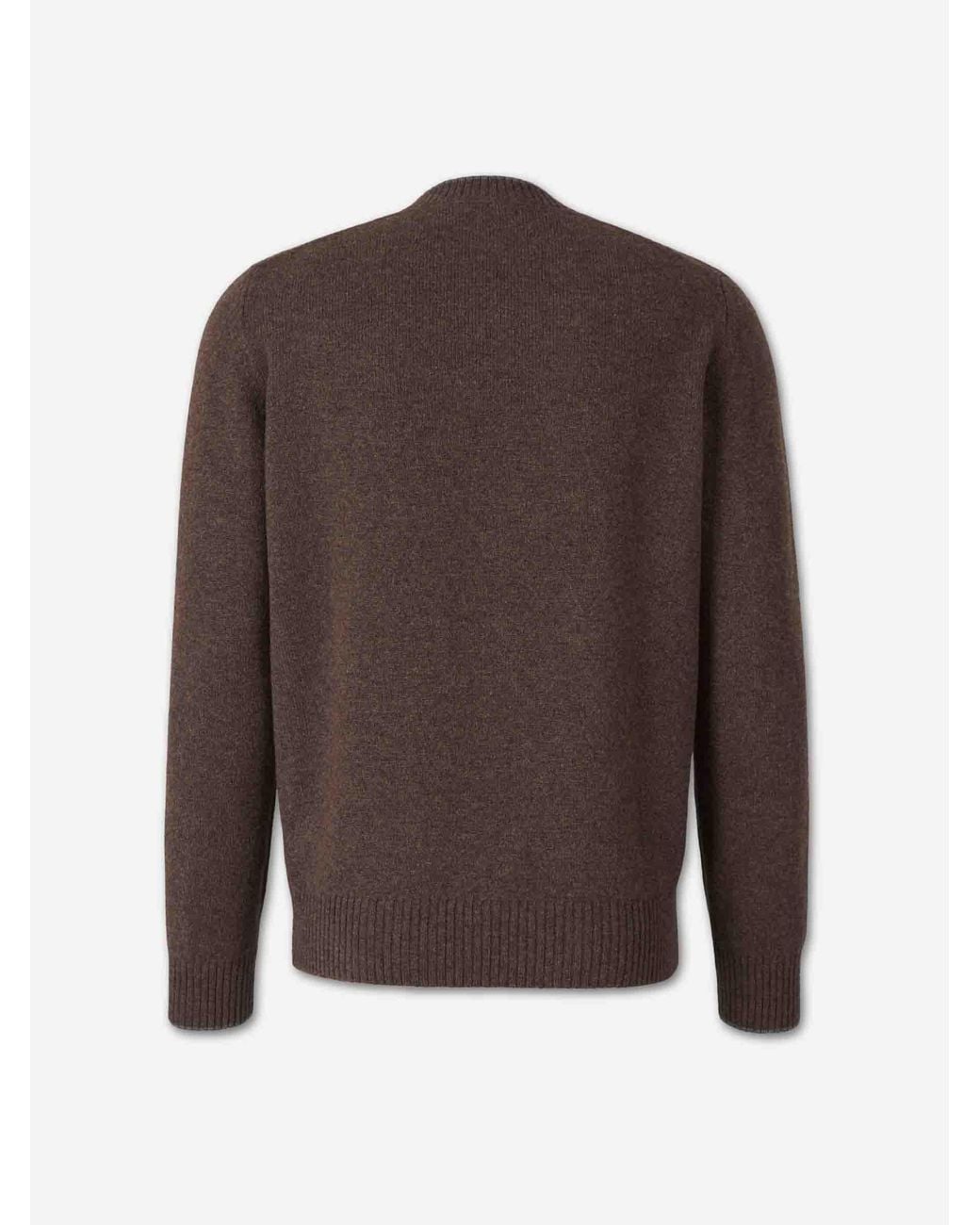 Santa Eulalia Brown Crew Neck Sweater for men